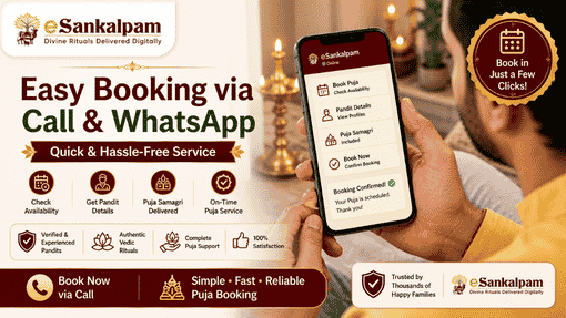 WhatsApp or call us to get the available dates and muhurats